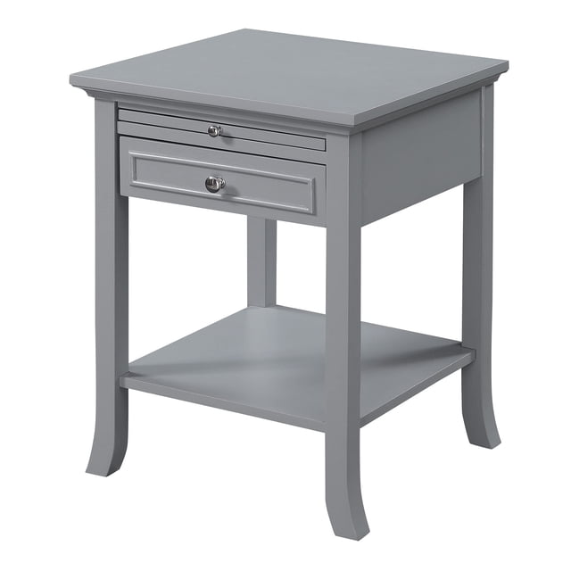Convenience Concepts American Heritage Table d'Appoint Logan, Fini Bois Gris