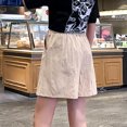 thumbnail image 3 of Mode Femme Short Décontracté Uni Taille Haute Ample Bandage, 3 of 9