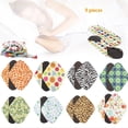 thumbnail image 1 of yingyy 9 Pcs Serviettes Hygiéniques Réutilisables Lavables Doublures de sous-Vêtements 4 Couches Serviettes Hygiéniques Étanches avec Sac de Rangement, 1 of 1