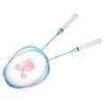 thumbnail image 1 of Ensemble de Sport Racquet, Ensemble de Badminton Léger et Robuste Jouet de Sport pour Enfants Raquette de Badminton pour Enfants Dessin Animé pour Sport Extérieur pour Enfants Bleu, 1 of 8