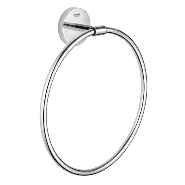 Grohe 40460001 Baucosmopolitan Towel Ring, Starlight Chrome