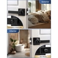 thumbnail image 3 of Levier d'Intimité Poignée de Porte Intérieure avec Serrure Levier de Porte Carré Robuste pour Lit/salle de Bain Serrures de Porte Sans Clé Réversible pour Portes Gauche Droite, 3 of 7