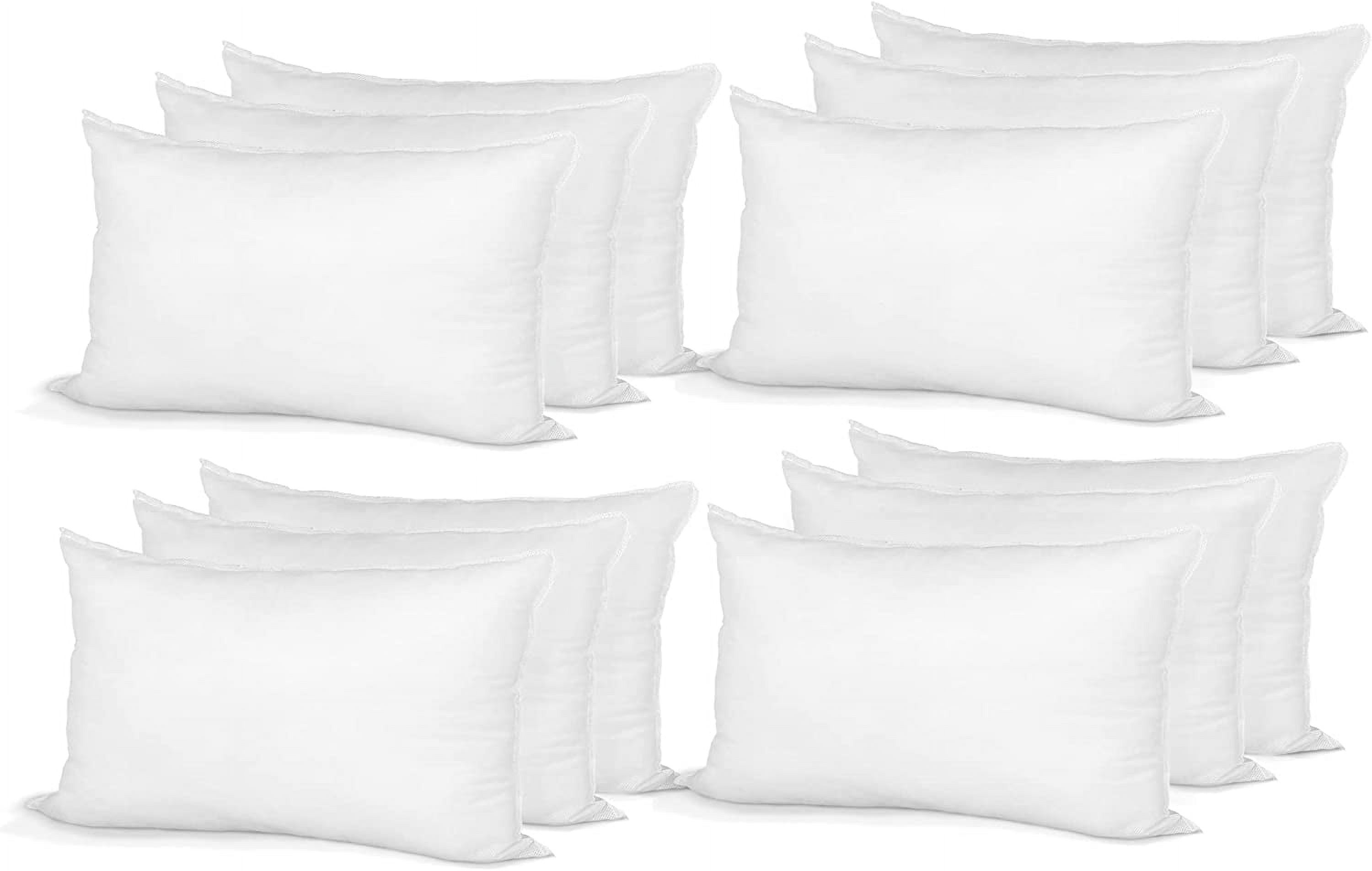 Hometex Canada Housse de Coussin 14 Pouces x 20 Pouces Polyester Rempli Standard (12 Pack)