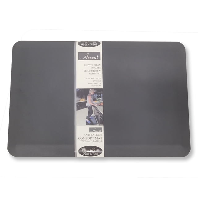 Accent - Anti Fatigue Mat, Mildew Resistant, 30" x 20", Grey