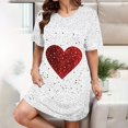 thumbnail image 1 of UPPADA Robe T-Shirt Décontractée d'Été pour Femme Grande Taille Sans Manches Évasée avec Poches Col Ras du Cou Plissée Robe Débardeur Coupe Ample Boho Plage Robes d'Été Multicolore, TG, 1 of 5