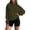 Army Green, variant on Ladies Hoodies Fall Solid Oversize Hoodie Basic Pullover Sweatshirt Long Sleeve Drop Shoulder Design Womens Sweaters Orange XS