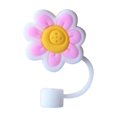 thumbnail image 4 of Silicone Straw Cover Protector 10mm Reusable Drinking Straw Covers Cap, Cute Cartoon Straw Tips Covers Straw Toppers for Tumblers Dust-Proof Straws Plugs L4Z1, 4 of 9