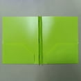 thumbnail image 2 of ZTTD Plastic Folder with Prongs 2 Pocket, 1 Pack Green Plastic Folders with Pockets and Prongs, Letter Size, Heavyweight Poly Prong Folders, 2 of 9
