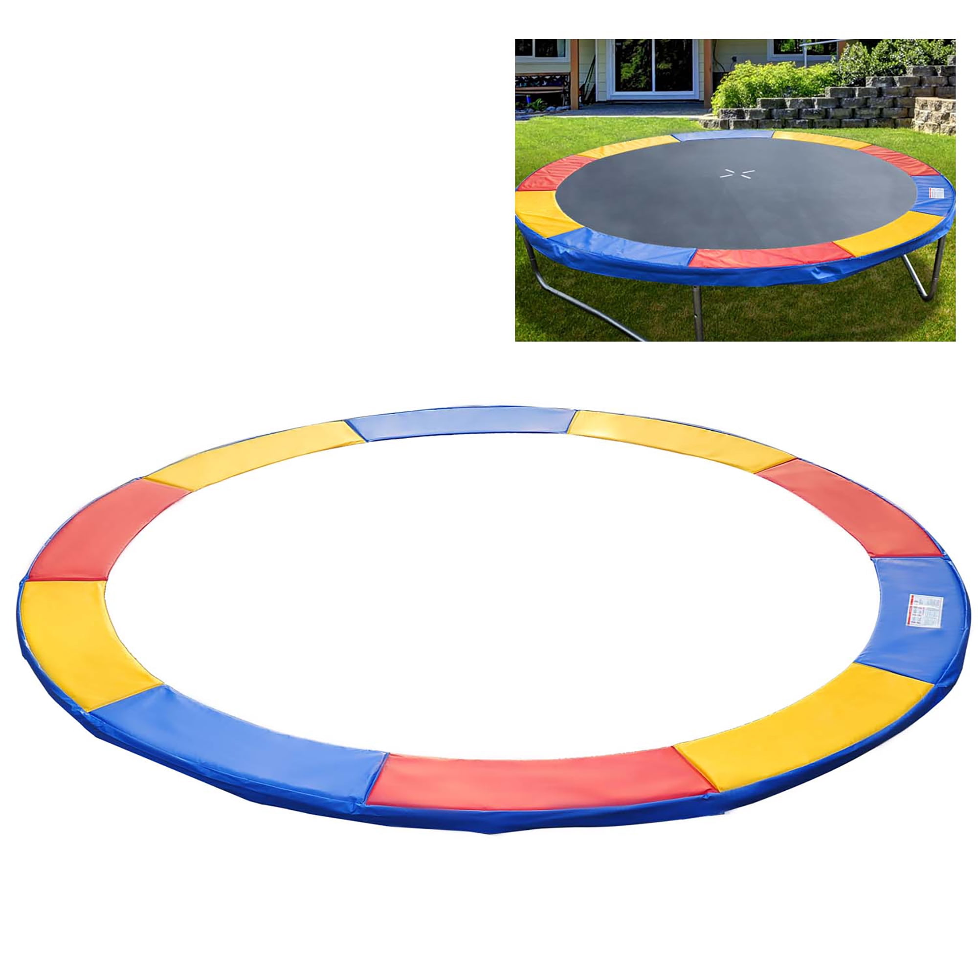 HOMCOM Coussinet de Trampoline Ressort Sécurité Remplacement Gym Rebond Saut Housse