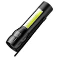 thumbnail image 2 of FHBVT USB Rechargeable Mini LED Flashlight Emergency Phone Charger Telescopic Zoom IPX45 Waterproof Anti-Slip Grip 4-Hour Runtime for Camping Hiking Fishing Home Power Outages Outdoor Night Use, 2 of 8