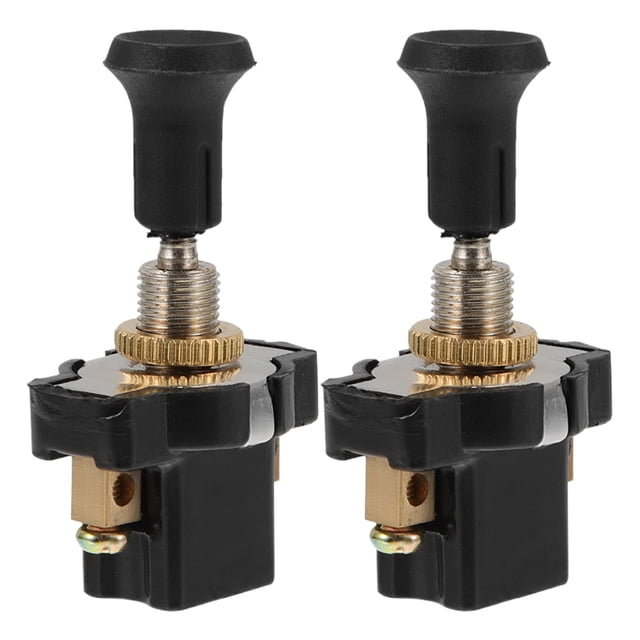 KAKOWELY pull switch light fixture 2pcs Headlight Switch Knob Universal 12V 24V Single Pull Switch for Engine Motor for Truck Modification, Auto Pull Switch Light Fixture