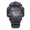 thumbnail image 2 of Montre de Sport à DEL Camouflage, Montre Numérique Camouflage pour Enfants avec Rétroéclairage à DEL pour l'Extérieur Bleu,Noir, 2 of 7