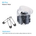 thumbnail image 3 of Unique Bargains 1.69 Inch Metal Sewing Pins Safety Pins with Box for Office Home Black 60 Pack, 3 of 4