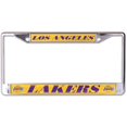 thumbnail image 1 of Lakers de Los Angeles Cadre de Plaque d'Immatriculation Chromée au Laser, 1 of 1