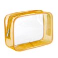 thumbnail image 2 of Clear Makeup Bag Reusable for Women and Men Travel PVC Storage Bag Yellow, 2 of 8