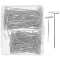 thumbnail image 2 of 150Pcs T Pins for Sewing Blocking Knitting Projects Stainless Steel Fork Pins, 2 of 8