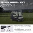 thumbnail image 3 of VEVOR Golf Cart Enclosure, 600D Polyester Driving Enclosure with 4-Sided Transparent Windows, 2 Passenger Club Car Covers Universal Fits, 3 of 9