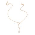 thumbnail image 2 of Jusqu'à 65% de Rabais SMihono Colliers for Women Personnalisé Simple Feuille Creuse Necklace Multi-Couche Perle Ronde Strass Pend, 2 of 4