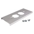 thumbnail image 1 of Duplex Cover Plate, Gray, Aluminum, 1 of 3