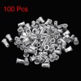 thumbnail image 3 of Unique Bargains #6-32 Rivet Nuts Aluminium Alloy Knurled Flat Head Threaded Insert Nut Silver 100 pcs, 3 of 5