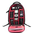 thumbnail image 4 of Camera Backpack Waterproof Green Dual Zipper Padded DSLR Bag for Outdoor Photography, 4 of 7