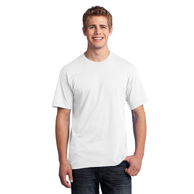 Port & Company Tee-Shirt Homme All American S Blanc
