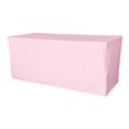 thumbnail image 1 of LA Linen TCpop-fit-72x30x30-PinkLgtP37 2.23 lbs Polyester Poplin Fitted Tablecloth, Light Pink, 1 of 1