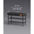 thumbnail image 2 of VASAGLE EKHO Collection - Shoe Bench, Storage Bench, Shoe Rack Entryway, Ink Black, 2 of 10