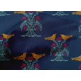 thumbnail image 4 of oneOone Organic Cotton Voile Fabric Bird & Tree Block Printed Fabric 1 Yard 42 Inch Wide, 4 of 4