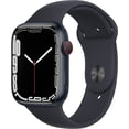 thumbnail image 1 of Restored Apple Watch Series 7 (GPS, 45mm) - Midnight Aluminum Case - Midnight Sport Band (Refurbished), 1 of 2