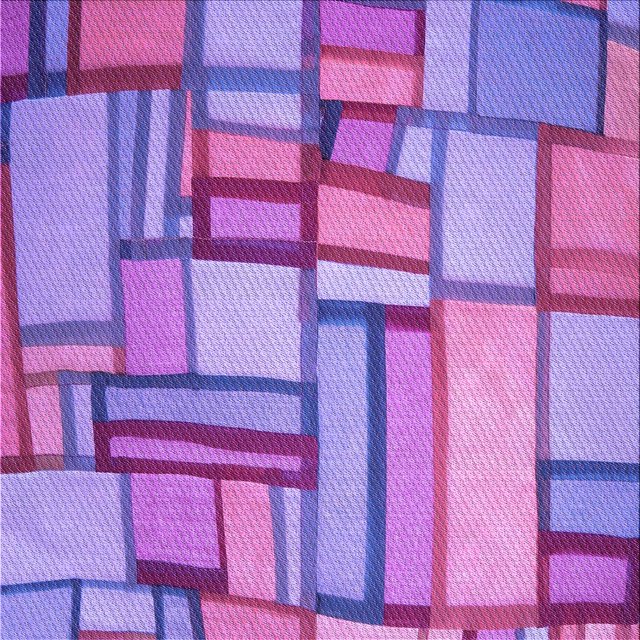 Ahgly Company Machine Washable Indoor Square Transitional Dark Orchid Purple Area Rugs, 5' Square