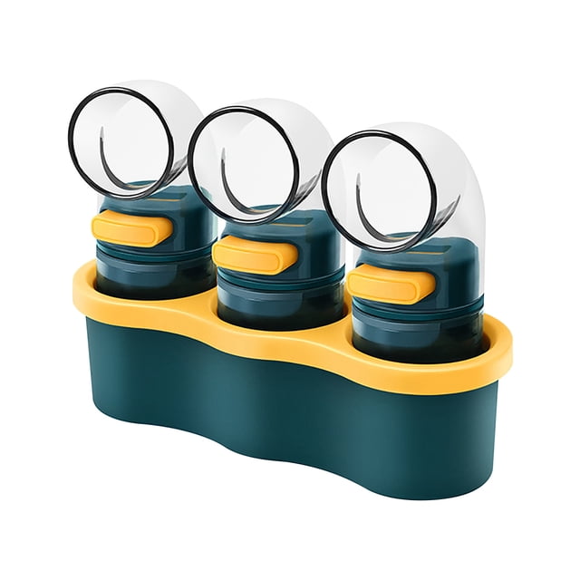 Vaidha Measuring Pepper Shakers Quantitative Each Press 0.5g Ration Spice Dispenser Air-Tight Clear Seasoning Bottle