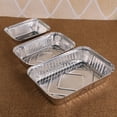 thumbnail image 3 of 10pcs Rectangle Shaped Disposable Aluminum Foil Pan Take-out Food Containers with Aluminum Lids/Without Lid, 3 of 7
