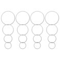 thumbnail image 3 of 80pcs Earrings Beading Ring Earring Circle Charms Round DIY Pendant Frame, 3 of 5