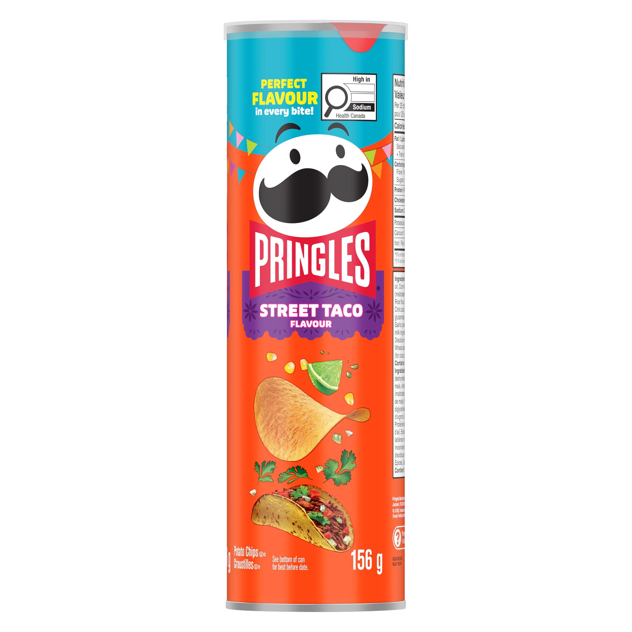 Pringles® Saveur de Taco de rue Croustilles 156g