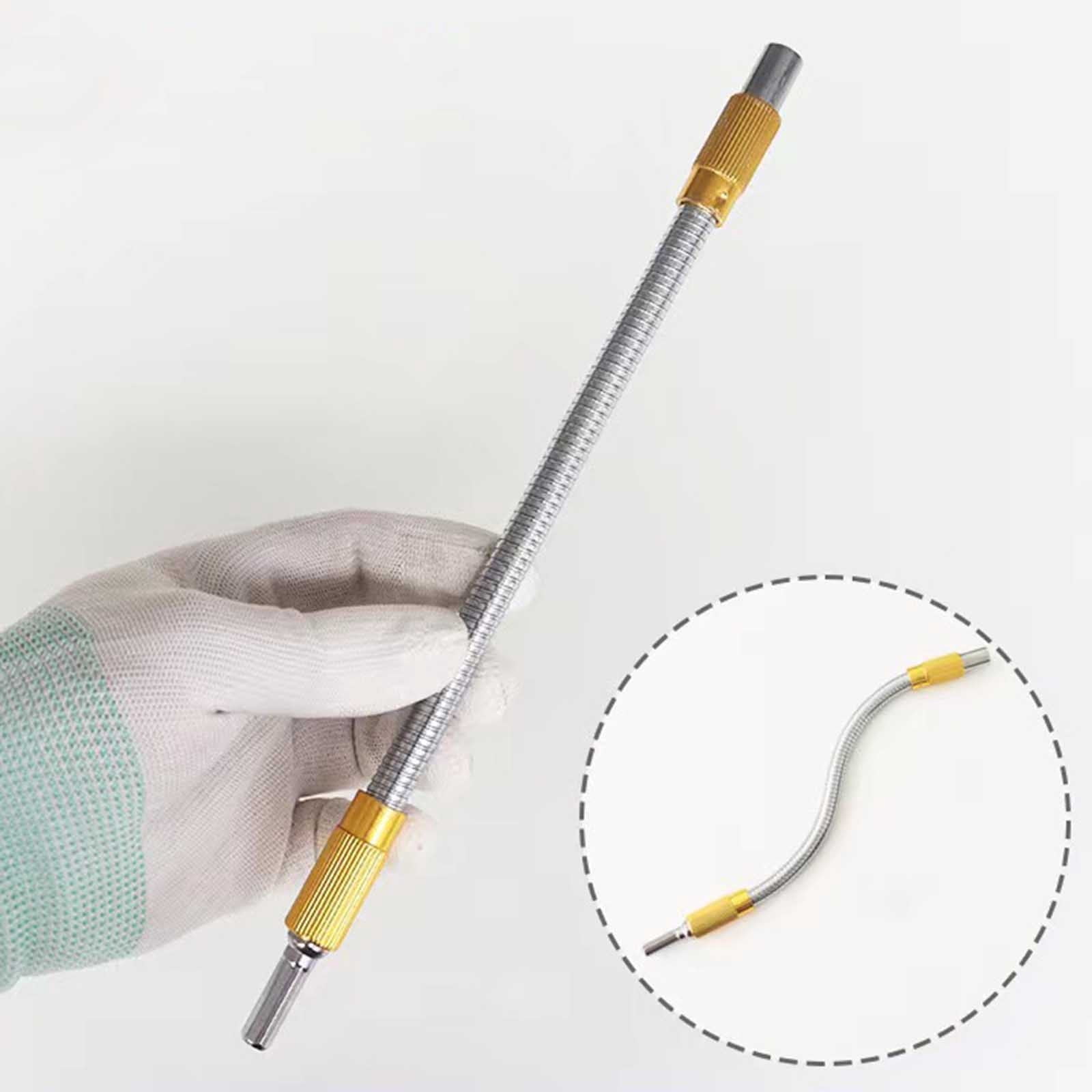 Support Universel pour Embout d'Extension Hexagonal en Métal Flex 98 Pouces Embout de Perçage Flexible Extension de Perçage Support d'Embout d'Extension de Perçage Flexible Extension de Perçage Embouts de Tournevis Fixation de Perçage