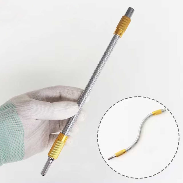 Support Universel pour Embout d'Extension Hexagonal en Métal Flex 98 Pouces Embout de Perçage Flexible Extension de Perçage Support d'Embout d'Extension de Perçage Flexible Extension de Perçage Embouts de Tournevis Fixation de Perçage
