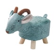 thumbnail image 1 of DOLITY Animal Repose-Pieds Repose-Pieds Chaise pour Changer de Chaussures Pouf Multifonction Mignon pour Pièce Mouton Bleu, 1 of 7