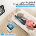 thumbnail image 5 of Refurbished Costway ES10014US 24 Pints 1500 Sq. Ft Portable Dehumidifier, White, 5 of 5