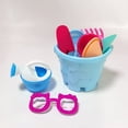 thumbnail image 4 of Childrens Beach Sand Toy Set, Beach Bucket, Watering Can, Shovel, Rake, Mold,, 4 of 9