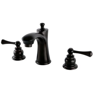 Kingston Brass KB7965BL Robinet de Lavabo Vintage à Large Diffusion, Bronze Huilé