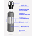 thumbnail image 3 of FIFA World Cup 2026 by Atelier Sportif 24 oz Arte Performance Insulated Stainless Steel Water Bottle with Straw Lid, Keeps Cold 24 Hrs, 3 of 3
