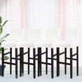 thumbnail image 1 of PiccoCasa Stretch Spandex Bar Stool Cover for Short Back Chair Snow White 4, 1 of 8