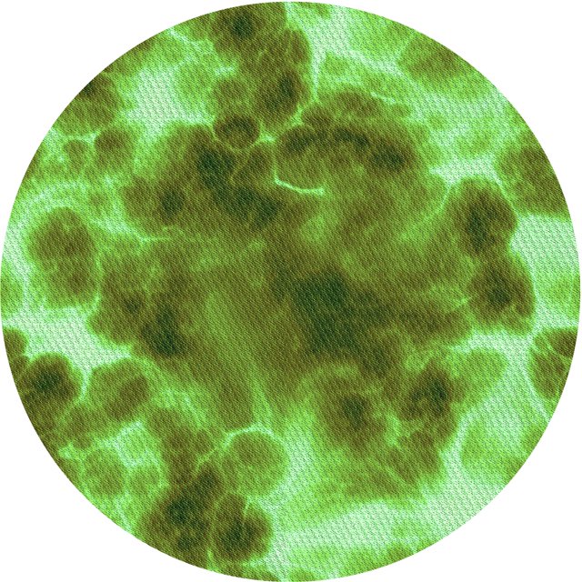 Ahgly Company Tapis de Zone Rond Vert Transitionnel pour Intérieur Lavable à la Machine, 3 Pieds Rond