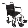 thumbnail image 1 of ProBasics Fauteuil Roulant de Transport en Aluminium - Fauteuil Roulant de Transport avec Siège de 19 Pouces - Noir, 1 of 4