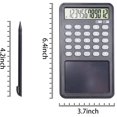 thumbnail image 2 of Basic Calculator Notepad with LCD Writing Tablet, Rechargeable 12 Digit Display DrawingMemo PadsPlanning Boards, Hand-held for Daily Office(Black), 2 of 7