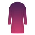 thumbnail image 5 of Robes Boho d'Automne pour Femmes Robe à Épaules Dénudées pour Femmes Automne Manches Longues Col en V Ligne A Mini Robe Soleil Robes Tunique Robe Maxi Grande Taille P-29 Rose Vif-A L, 5 of 5