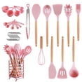 thumbnail image 2 of Hecef 32-PCS Silicone Cooking Utensils Set, 446°F Heat Resistant BPA Free for Nonstick Cookware, 2 of 13