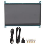 Capacitive Touch Screen 7in High Resolution Wide Compatibility Mini PC Monitor for Raspberry Pi