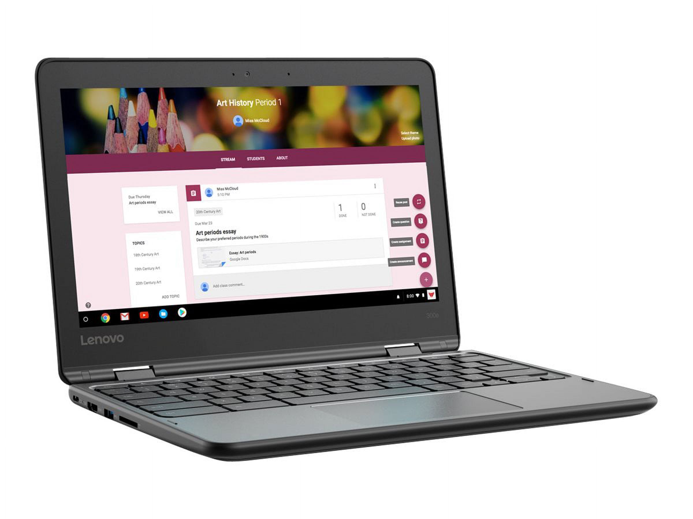 Lenovo 300e Chromebook (2nd Gen) AST 82CE - Flip design - AMD A4